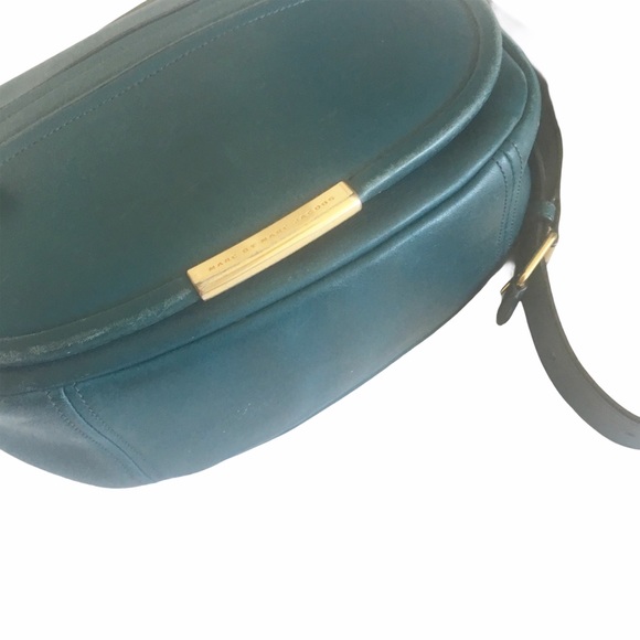 Marc By Marc Jacobs MBMJ ☾ Large Luna ☾ Messenger Crossbody Bag ☾ Blue Leather - Picture 7 of 16